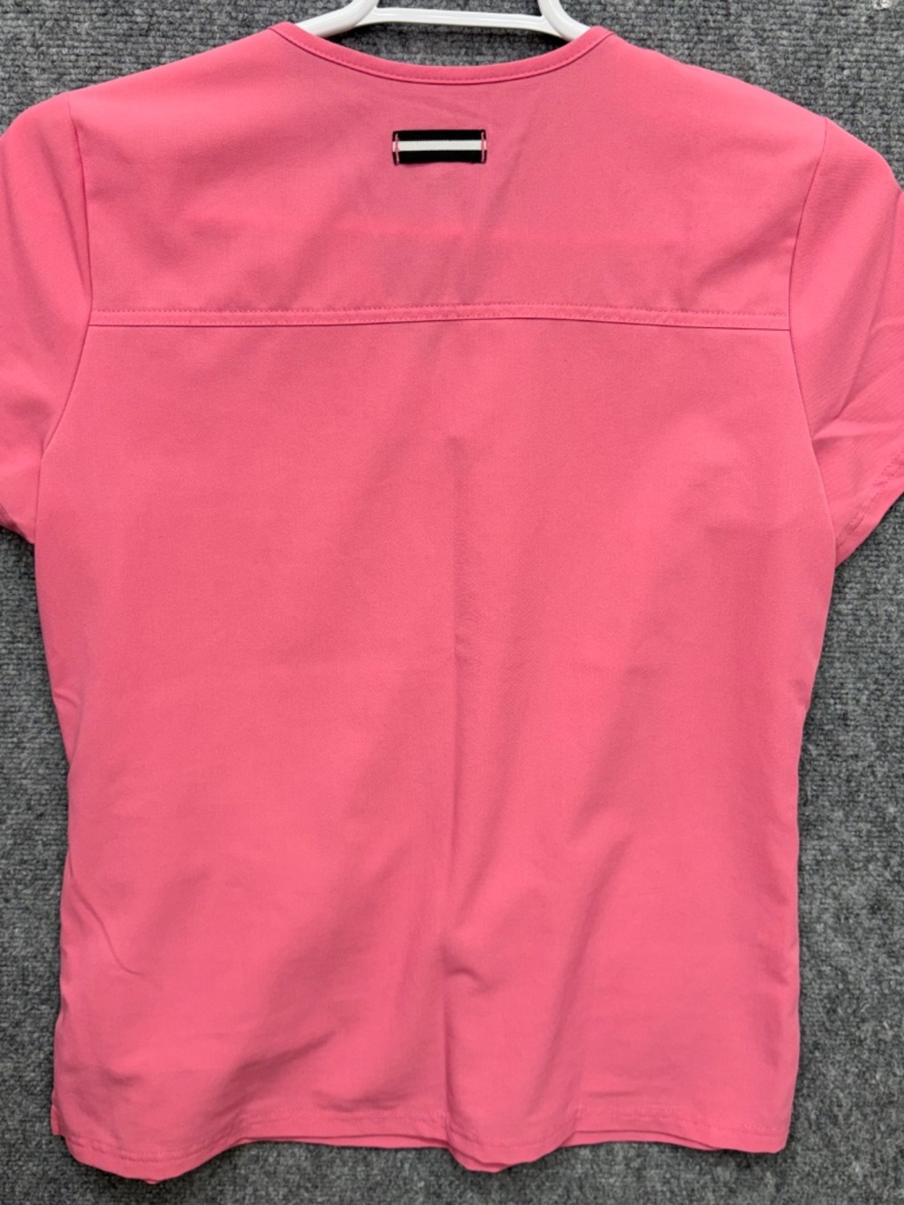 Koi Next Gen Scrub Top Womens Size Medium Pink V-Neck Short Sleeve - Picture 3 of 5